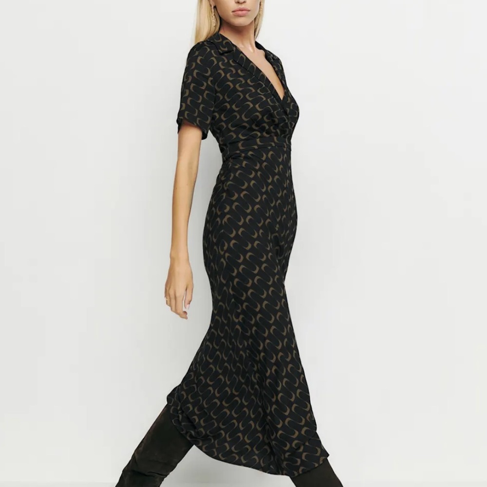 Reformation Danika linguini midi dress size medium